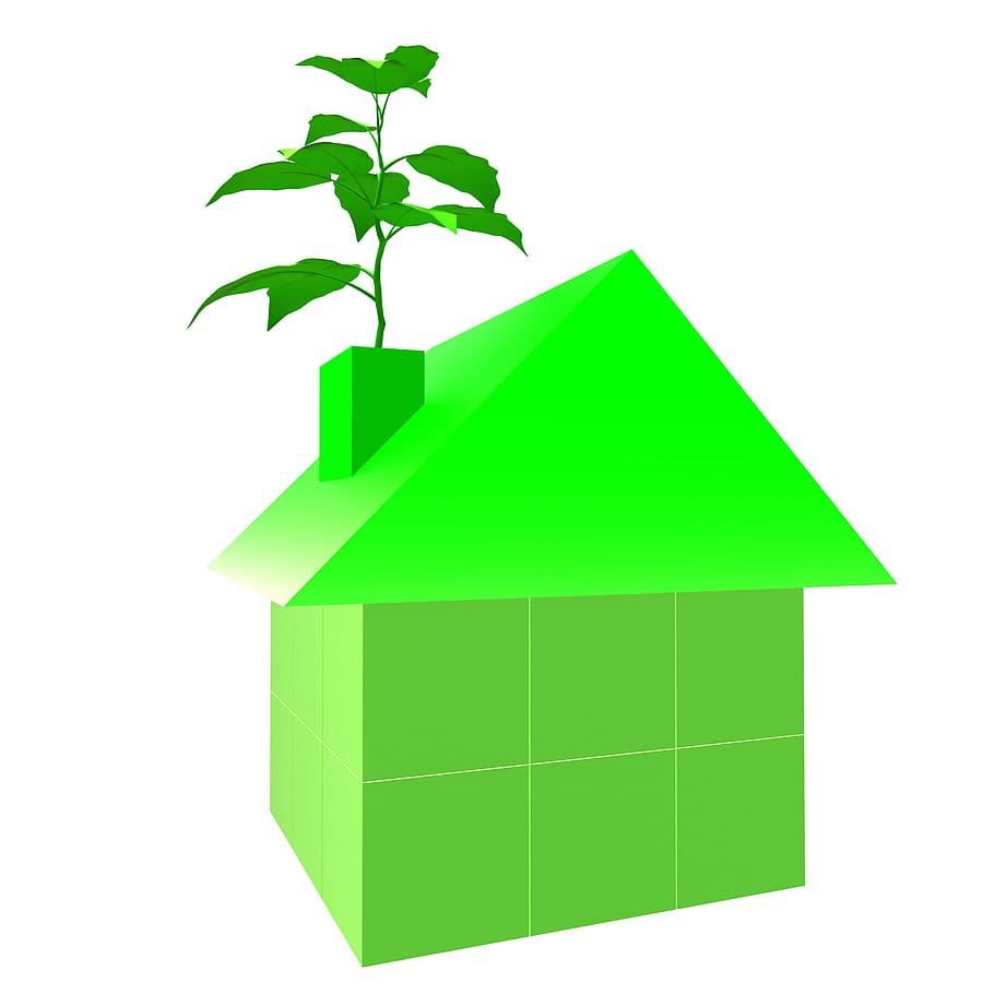 maison autonome avec panneaux solaires et jardin verdoyant