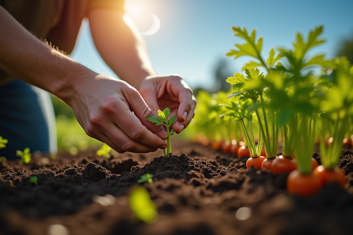Calendrier lunaire pour semer des carottes au potager