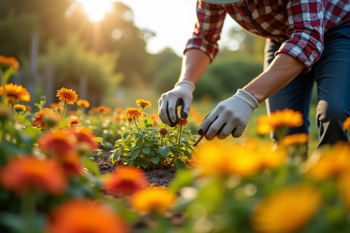 Engrais de floraison pour un jardin extérieur fleuri