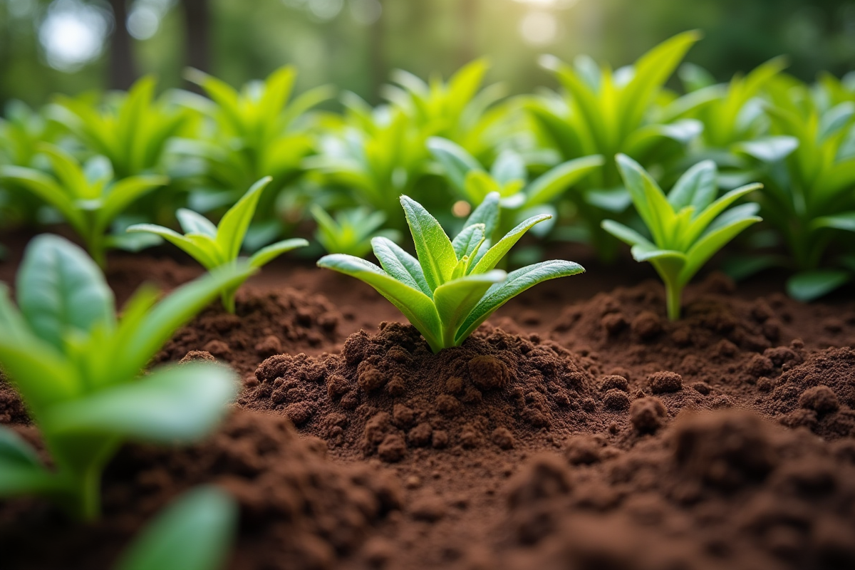 Marc de café répulsif pour limaces dans un potager