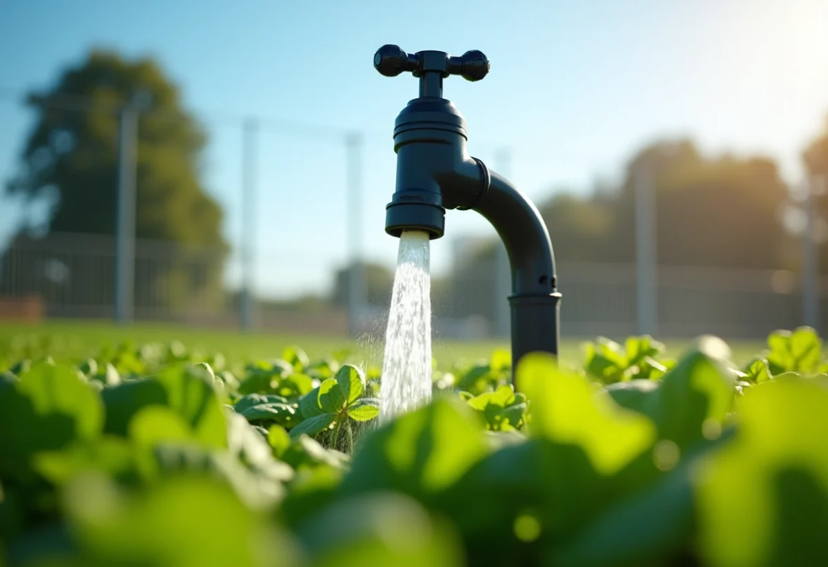 Pompe électrique à eau utilisée pour l'irrigation de cultures agricoles