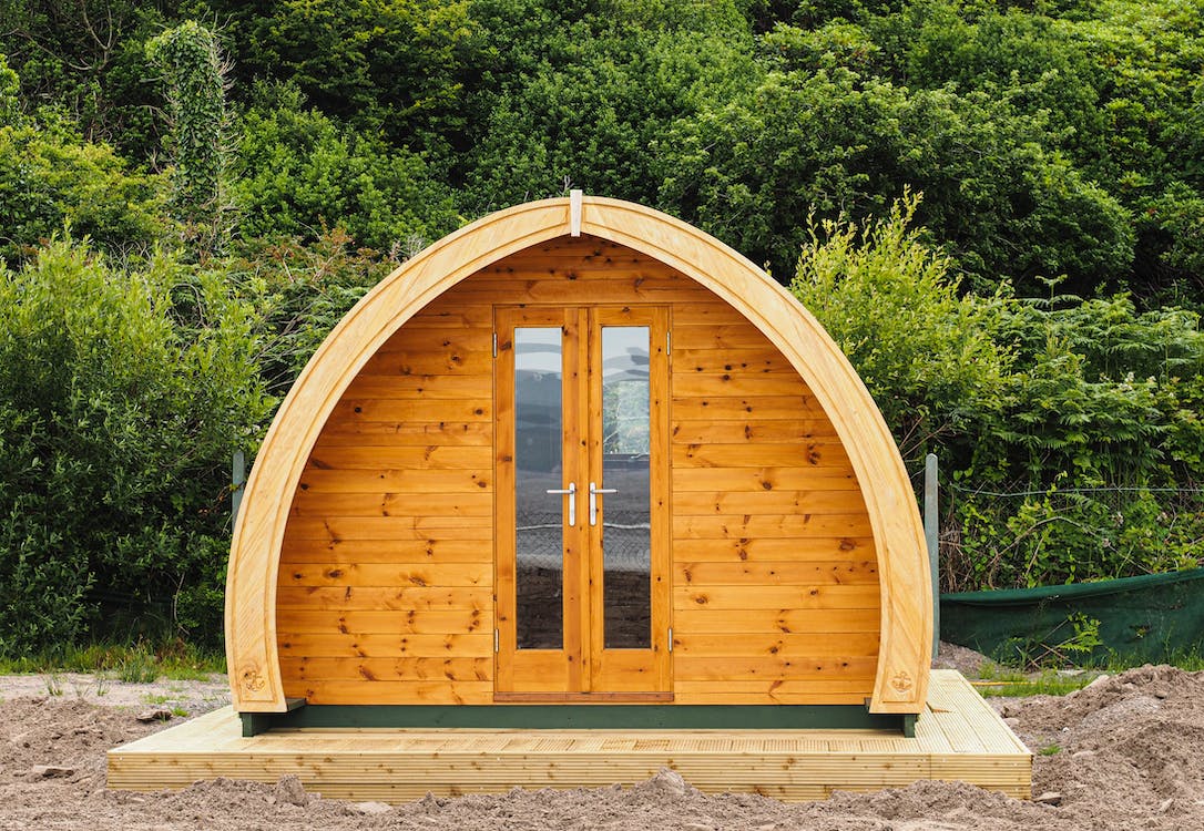 Abris de jardin en bois préfabriqués modernes et écologiques